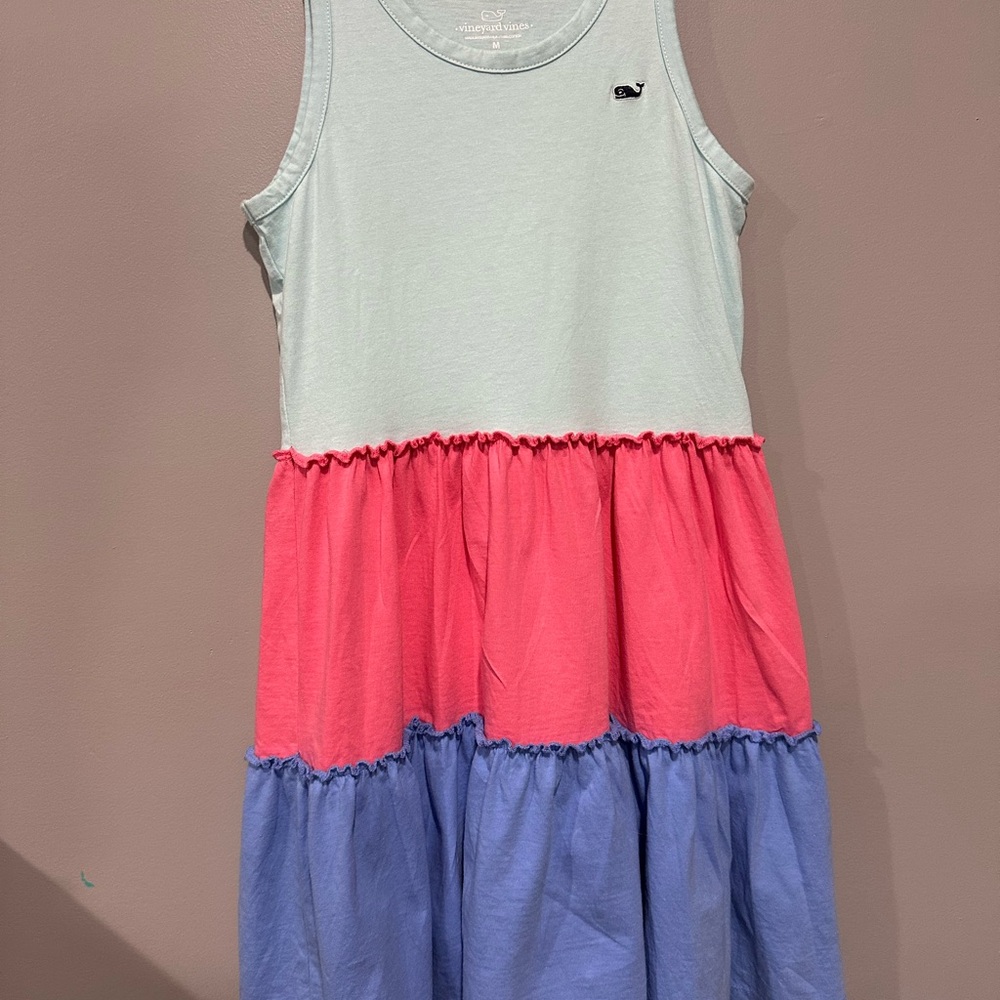Vineyard Vines Pink and Blue Sleeveless Sundress